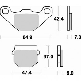 Plaquettes de frein moto SBS Off Road Sinter 544SI