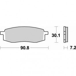 Plaquettes de frein moto SBS Off Road Sinter 580SI