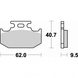 Plaquettes de frein moto SBS Off Road Sinter 648SI