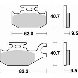 Plaquettes de frein moto SBS Off Road Sinter 754SI