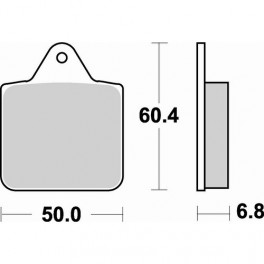 Plaquettes de frein moto SBS Off Road Sinter 756SI