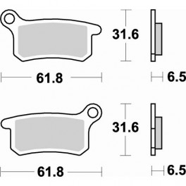 Plaquettes de frein moto SBS Off Road Sinter 783SI