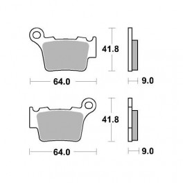 Plaquettes de frein moto SBS Off Road Sinter 791SI