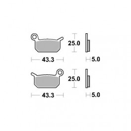 Plaquettes de frein moto SBS Off Road Sinter 794SI