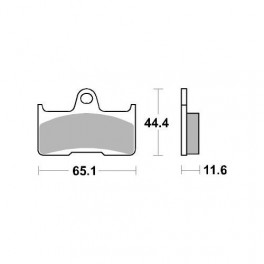 Plaquettes de frein moto SBS Off Road Sinter 799SI