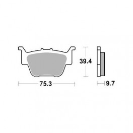 Plaquettes de frein moto SBS Off Road Sinter 813SI