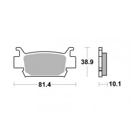 Plaquettes de frein moto SBS Off Road Sinter 829SI