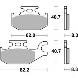 Plaquettes de frein moto SBS Off Road Sinter 835SI