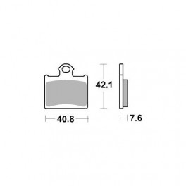 Plaquettes de frein moto SBS Off Road Sinter 872SI