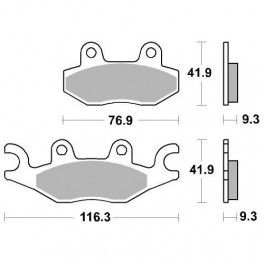 Plaquettes de frein moto SBS Off Road Sinter 878SI
