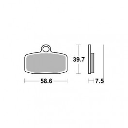 Plaquettes de frein moto SBS Off Road Sinter 885SI