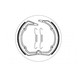Machoires de frein moto SBS Organic 2141