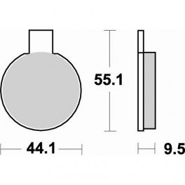 Plaquettes de frein moto SBS Ceramic 505 HF