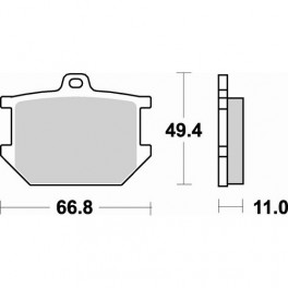 Plaquettes de frein moto SBS Ceramic 507 HF