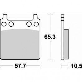 Plaquettes de frein moto SBS Ceramic 509 HF
