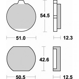 Plaquettes de frein moto SBS Ceramic 510 HF