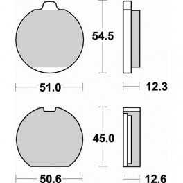 Plaquettes de frein moto SBS Ceramic 514 HF