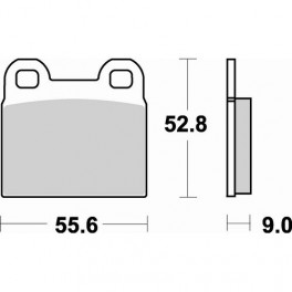 Plaquettes de frein moto SBS Ceramic 527 HF
