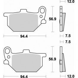 Plaquettes de frein moto SBS Ceramic 528 HF