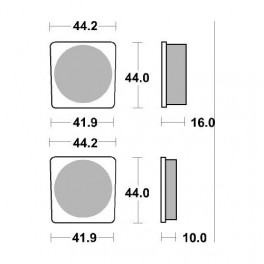 Plaquettes de frein moto SBS Ceramic 531 HF