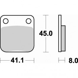 Plaquettes de frein moto SBS Ceramic 536 HF