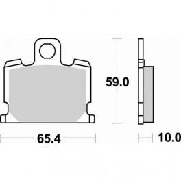 Plaquettes de frein moto SBS Ceramic 547 HF