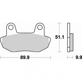Plaquettes de frein moto SBS Ceramic 561 HF