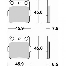 Plaquettes de frein moto SBS Ceramic 562 HF