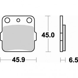Plaquettes de frein moto SBS Ceramic 584 HF