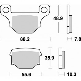 Plaquettes de frein moto SBS Ceramic 585 HF