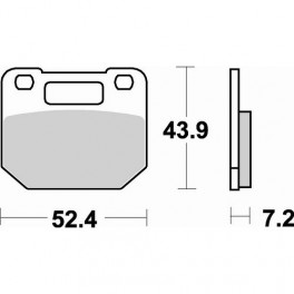 Plaquettes de frein moto SBS Ceramic 587 HF