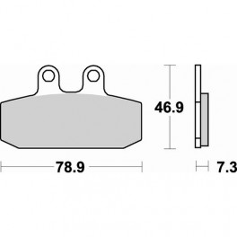 Plaquettes de frein moto SBS Ceramic 588 HF