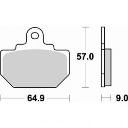 Plaquettes de frein moto SBS Ceramic 610 HF