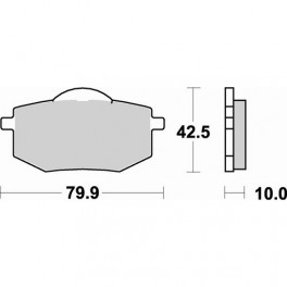 Plaquettes de frein moto SBS Ceramic 616 HF