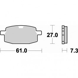 Plaquettes de frein moto SBS Ceramic 619 HF
