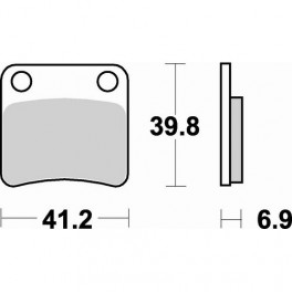 Plaquettes de frein moto SBS Ceramic 643 HF