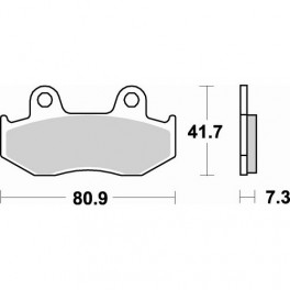 Plaquettes de frein moto SBS Off Road Racing Sinter 558RSI