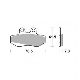Plaquettes de frein moto SBS Ceramic 652 HF