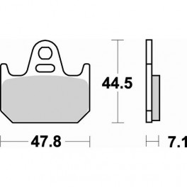 Plaquettes de frein moto SBS Ceramic 659 HF