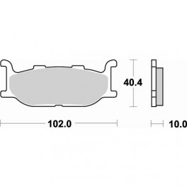 Plaquettes de frein moto SBS Ceramic 663 HF