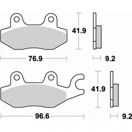 Plaquettes de frein moto SBS Ceramic 688 HF