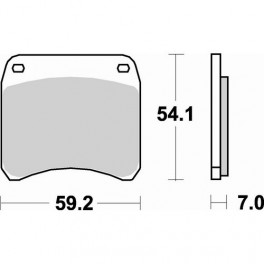 Plaquettes de frein moto SBS Ceramic 698 HF