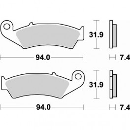 Plaquettes de frein moto SBS Off Road Racing Sinter 603RSI