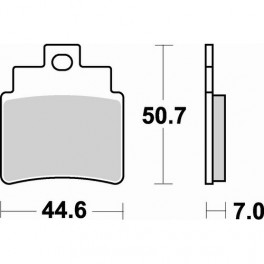 Plaquettes de frein moto SBS Ceramic 775 HF