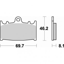 Plaquettes de frein moto SBS Off Road Racing Sinter 631RSI