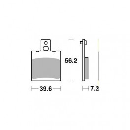 Plaquettes de frein moto SBS Ceramic 824 HF