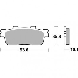 Plaquettes de frein moto SBS Ceramic 847 HF