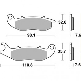 Plaquettes de frein moto SBS Ceramic 859 HF