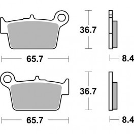 Plaquettes de frein moto SBS Ceramic 861 HF