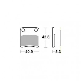 Plaquettes de frein moto SBS Ceramic 879 HF